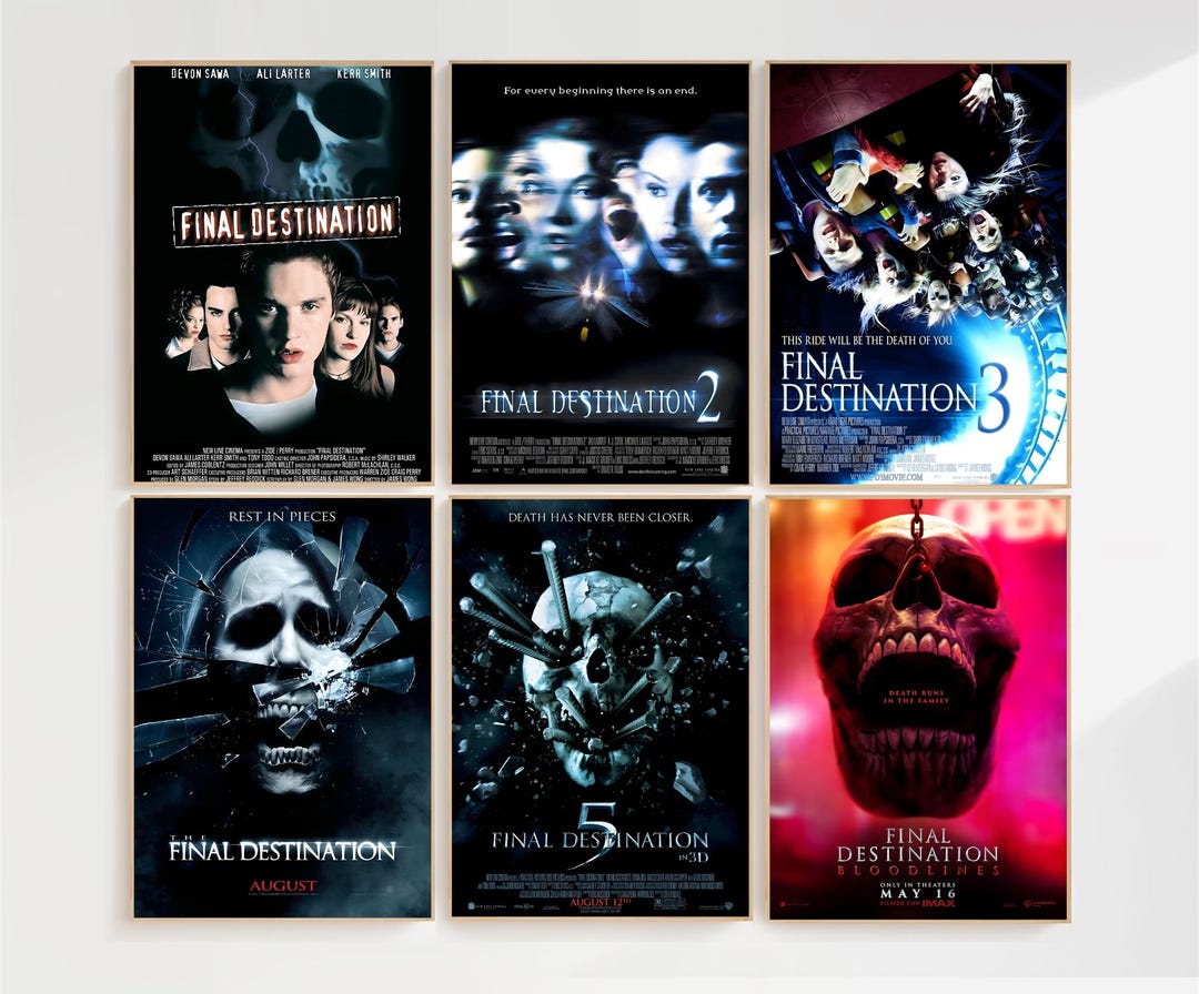 Final Destination Horror Movie Franchise Poster Bundle Final ...
