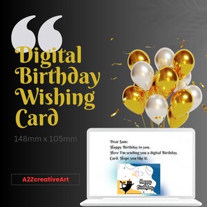 Cartão de aniversário digital