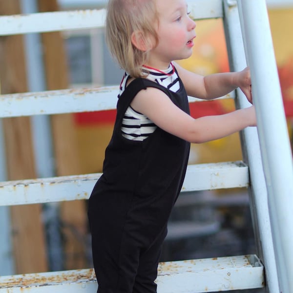 Baby Girl Black Romper Etsy