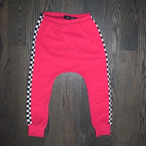 Checkered side stripe joggers image 5