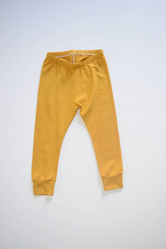 Mustard Colored Leggings Baby Kids 
