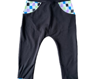 Kids Spring Checkered Joggers | Easter Bunny Joggers | Kids Baby Toddler