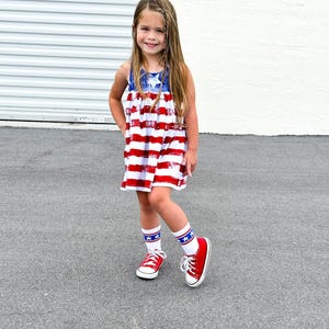 Red White and Blue Girls Dress - Etsy Red White and Blue Girls Dress - Etsy