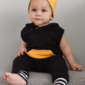 Mit Kapuze Haremshose - Kleinkind Strampler - Baby Einteiler - Slip on Strampler - Overall - Hipster