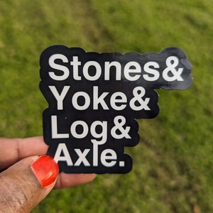 Strongwoman Strongman Core Basics Sticker