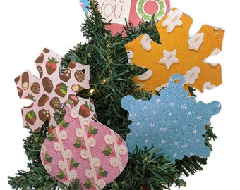 Patterned Paper Ornaments/Gift Tags