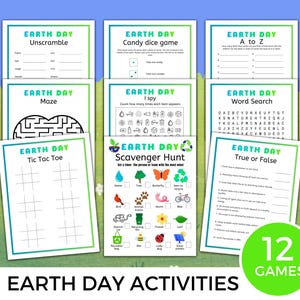 Earth Day Activity Pack For Kid, Earth Day Worksheet And Coloring Pages, Printable Earth Day Games For Classroom, Earth Day Educational Pack