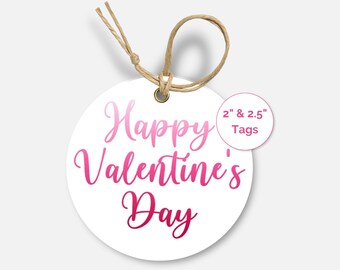 Etiqueta de regalo para San Valentín, etiqueta imprimible para fiestas de galletas y dulces de Galentines.