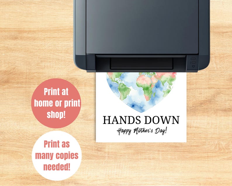 Best Mom Hands Down Handprint Craft, Mothers Day Handprint Craft, Kids ...