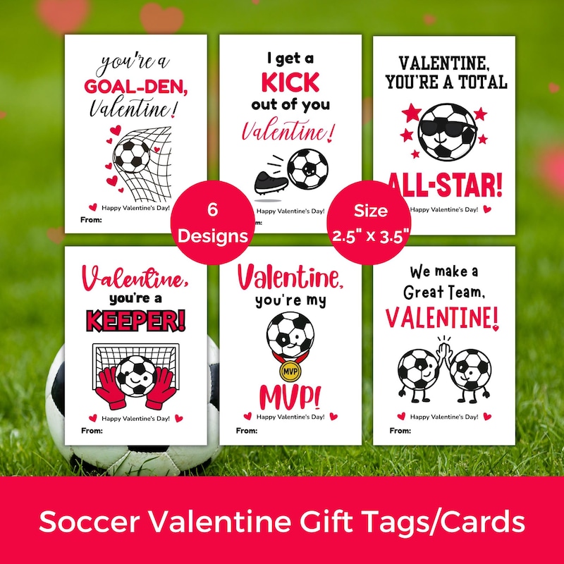 Soccer Valentine Label - Etsy