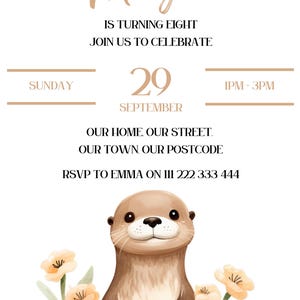 Uitnodiging voor otterfeest