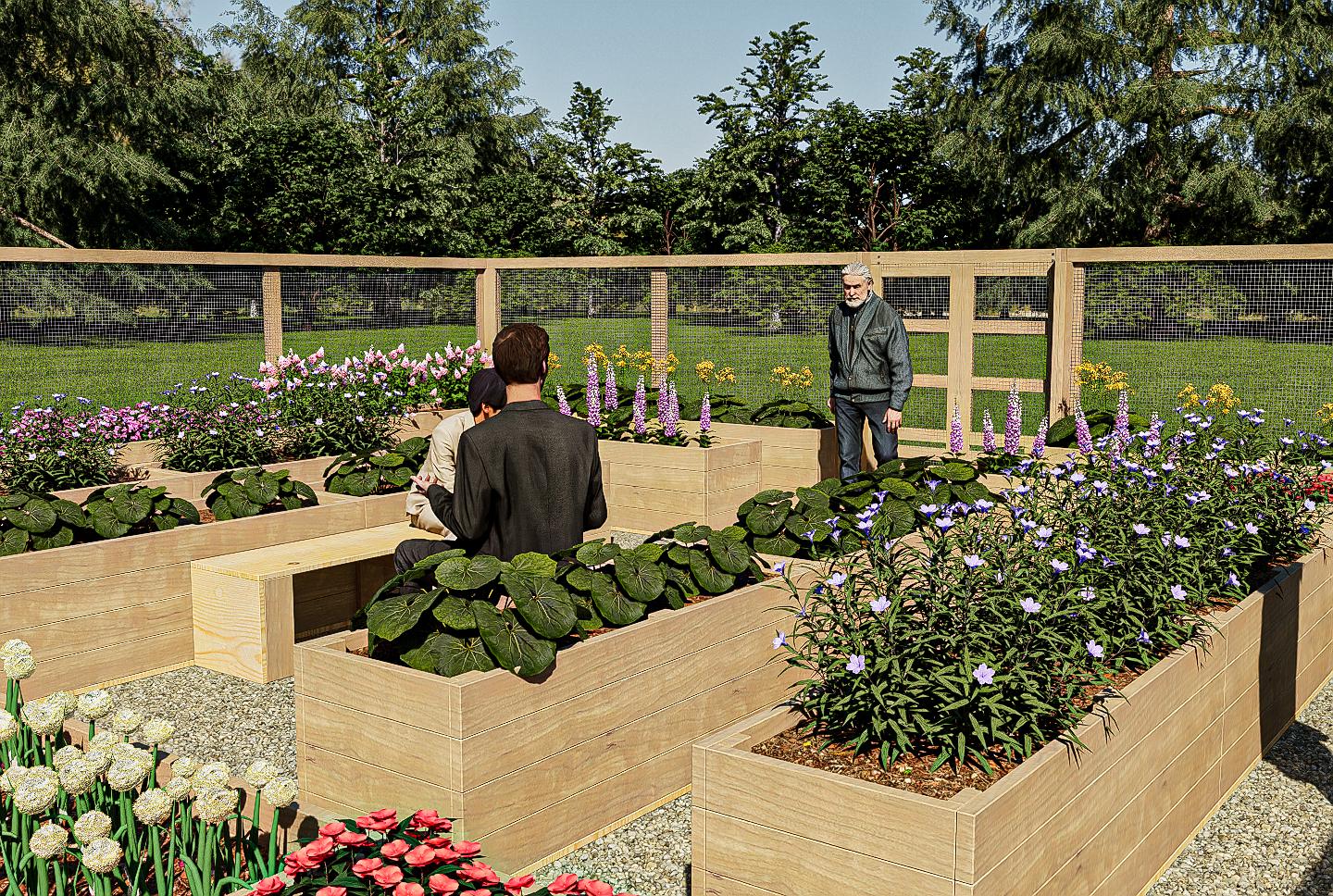 30 X30 Enclosed Raised Garden Bed Plans: DIY Sheltered Garden With Fence  (PDF) - Etsy, image size:1440x968