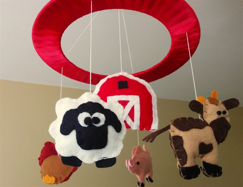 farm animal mobile crib