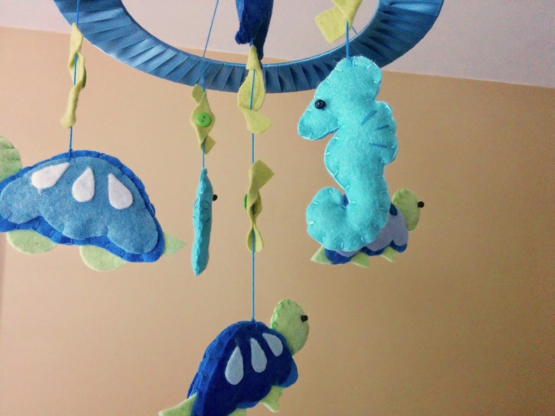 Baby Crib Mobile Sea Turtle Baby Mobile Turtle Mobile Etsy