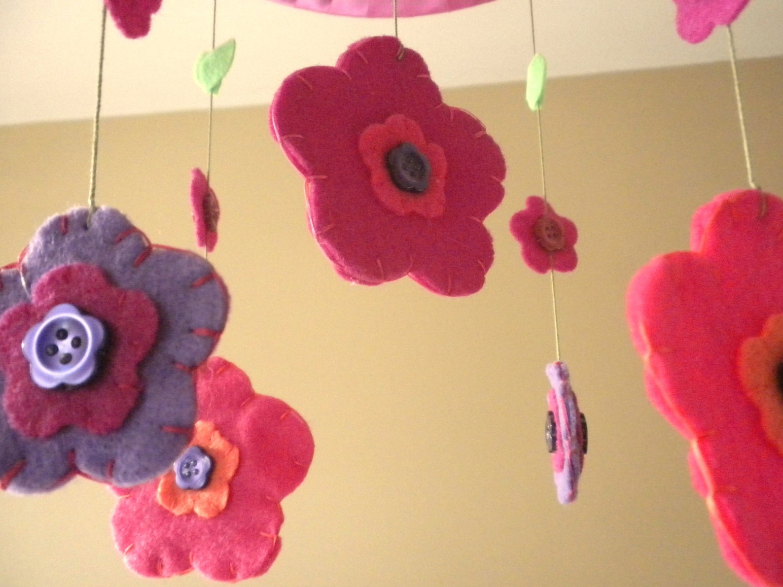 Baby Crib Mobile Flowers Etsy