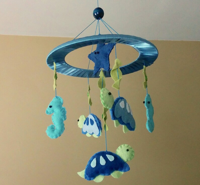 Baby Crib Mobile Sea Turtle Baby Mobile Turtle Mobile Etsy