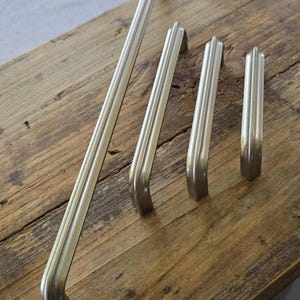Tiradores de níquel vintage para armarios, herrajes modernos para armarios de estilo rústico, tiradores de diseño para cajones, tiradores de cocina, tiradores largos para armarios.