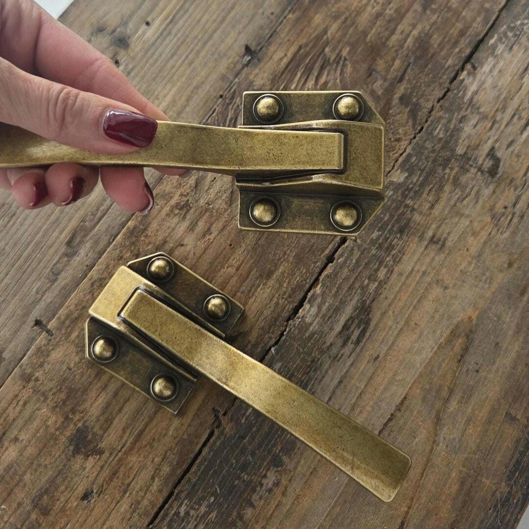 Rustic Pull Handle Farmhouse Drawer Pull | Antique Brass Cabinet Handle | Rustic Italian ...