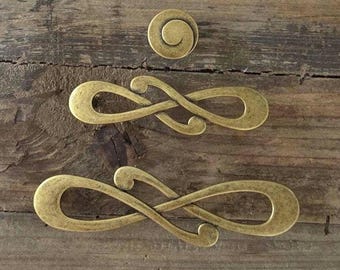 Puxadores e maçanetas de latão antigo italiano: estilo francês vintage - ferragens para armários de fazenda