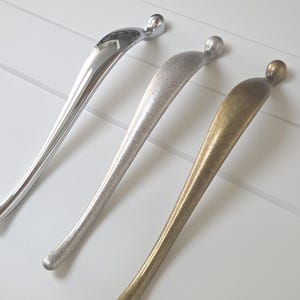 Poignée de meuble moderne italienne en laiton antique : poignée de porte de grange verticale