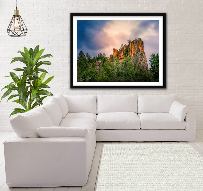 Vibrant Colors Landscape Fine Art Print Art for Walls Southwest Decor Stormy Sky Large Art Mountain Photography New Mexico Mountains