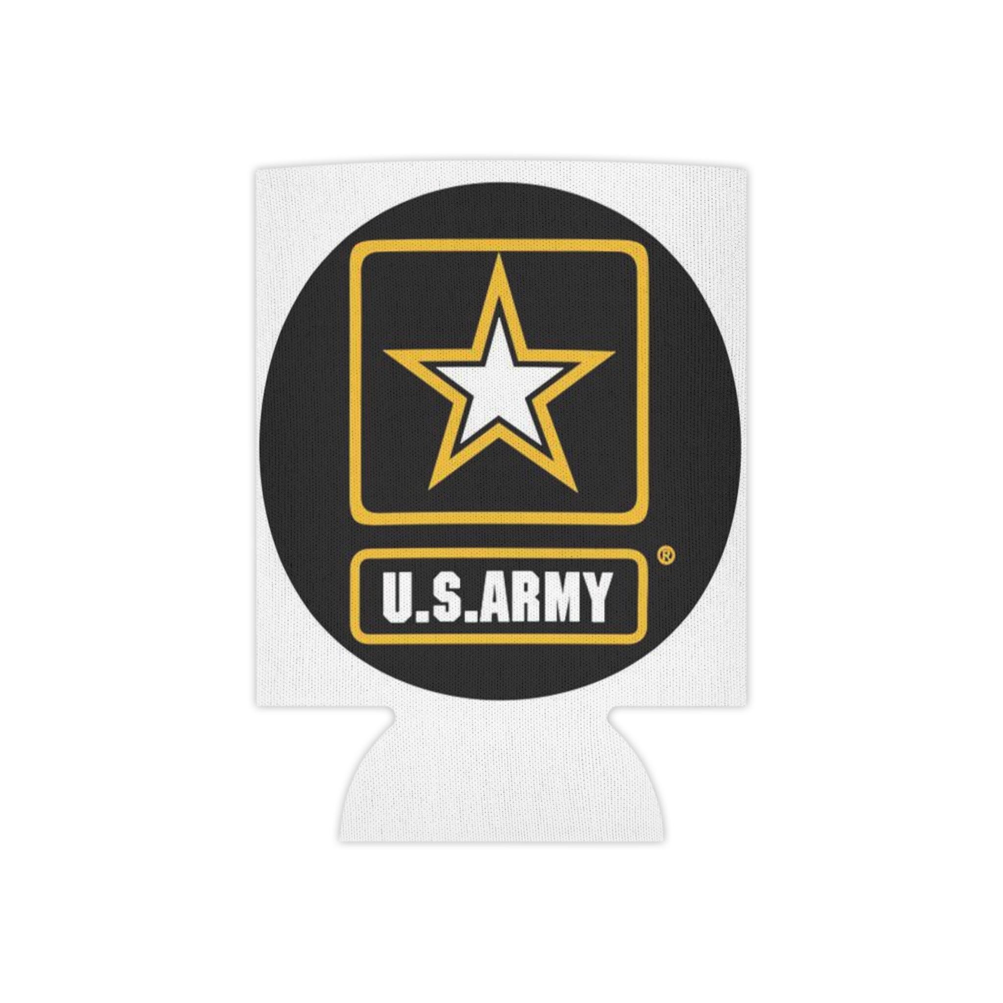 US Army Can Cooler, Military Beverage Holder, Patriotic BBQ