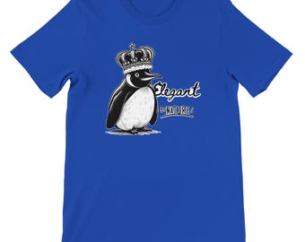 Crowned Penguin T-Shirt - Elegant by Nature Design - Sarcastic Animal Lover Gift