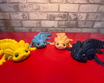 ADHD-vriend | 3D-geprinte Fidget Axolotl