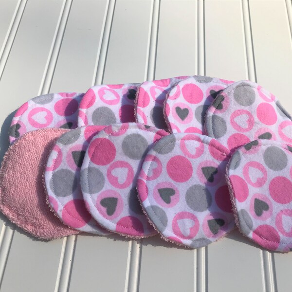 Set of 10 Reusable Face Scrubbies, Facial Rounds, Make Up pads,Lotion Applicators, Infant Washies