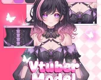 Custom Anime VTuber Model: Live2D Character Design & Rigging