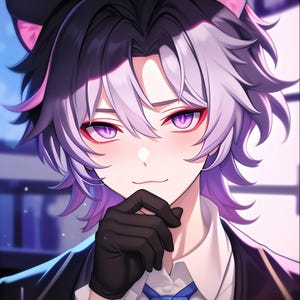 Digital Portrait of a Vtuber/OC – A unique and expressive kawaii anime style, specially designed to stand out and be easily recognizable as a profile picture.