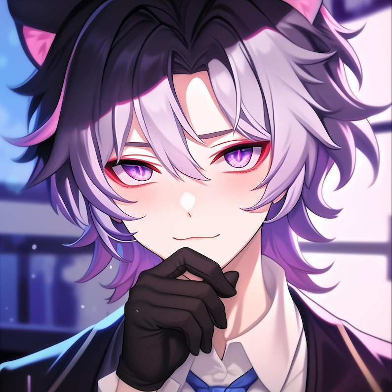Digital Portrait of a Vtuber/OC – A unique and expressive kawaii anime style, specially designed to stand out and be easily recognizable as a profile picture.