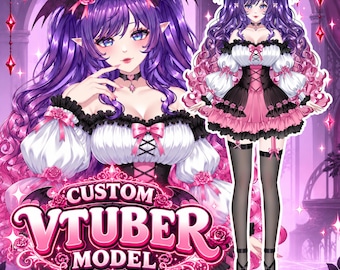 カスタム VTuber Live2D モデル、VTuber、VTuber モデル、VTuber アセット、VTuber コミッション、リギング、Vtuber コミッション、Vtuber ストリーマー、PNGTuber