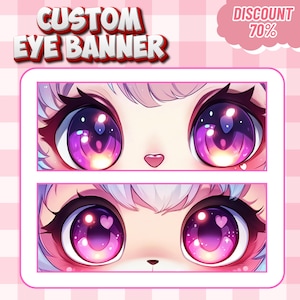 Custom Twitch Banner | Eye Banner | Furry Eye Banner | Twitch banner | Banner Design | Twitter | Youtube | Discord | Anime Ilustration