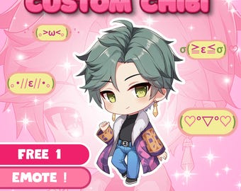 Custom Chibi Character Commission: Anime, Pet, or OC