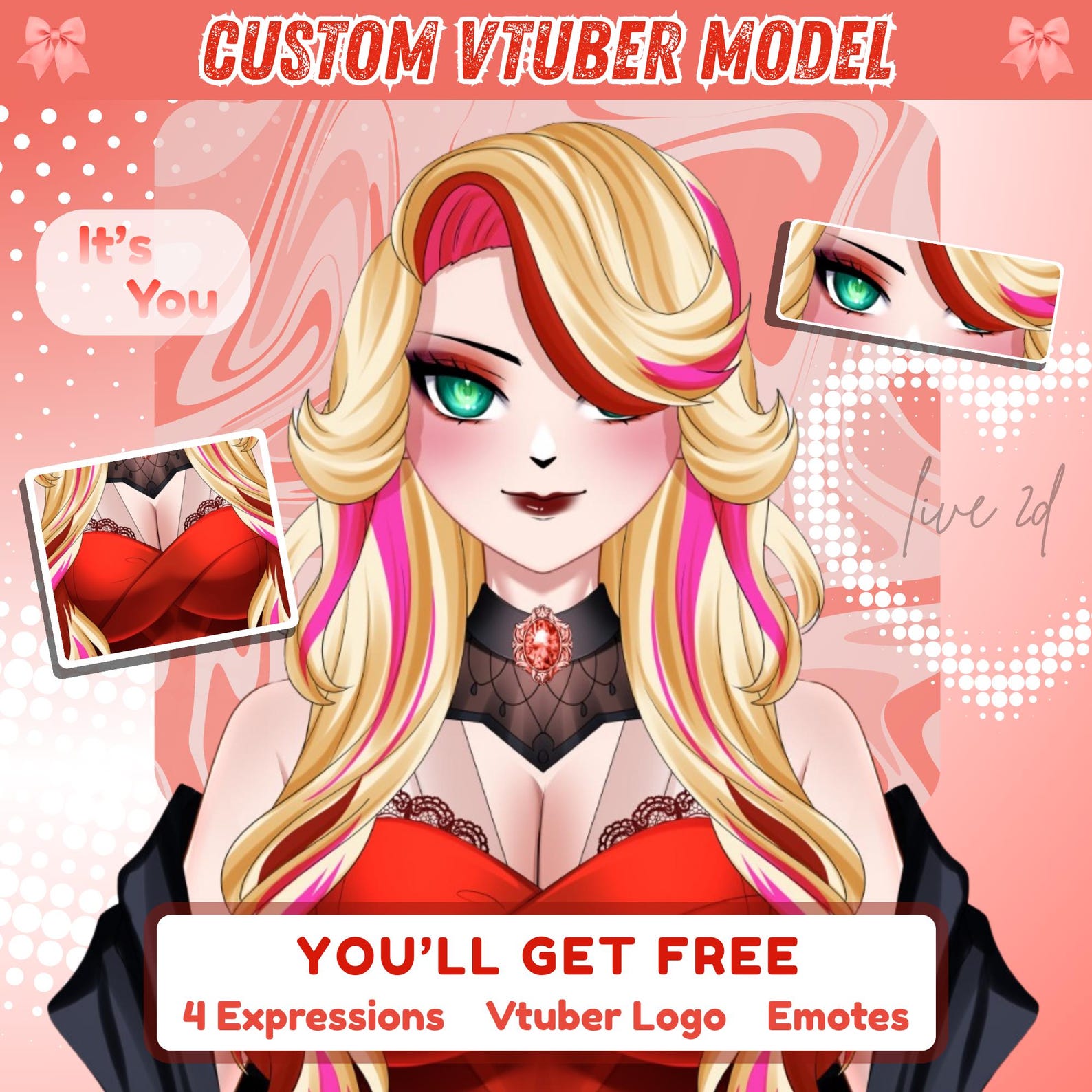 Custom Vtuber Model Live2d Commission | Design and Rigging - Etsy Canada