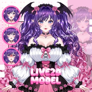 Aangepast VTuber Live2D-model, VTuber, VTuber-model, VTuber-asset, VTuber-opdracht, rigging, VTuber-opdracht, VTuber-streamer, PNGTuber