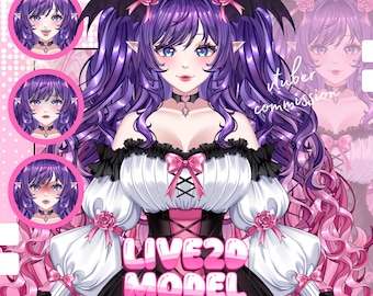 Benutzerdefiniertes VTuber Live2D Modell, VTuber, VTuber Model, VTuber Assent, VTuber Commitee, Rigging, Vtuber Pump, Vtuber Streamer, PNGTuber