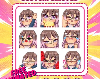 Custom Twitch Emotes | Discord Emotes | Kick Emotes | VTuber Emotes | Streamer Emotes | Cute Chibi Style