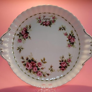 Vintage Royal Albert Flower of the Month serving dish