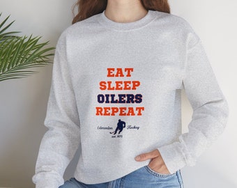 Edmonton Oilers Sweatshirt, Hockey Fan Gift
