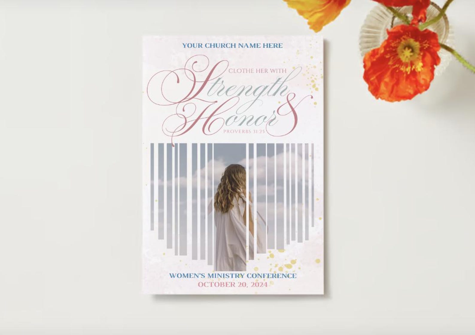 Church Womens Ministry Conference Event Program Handout Bulletin Canva ...