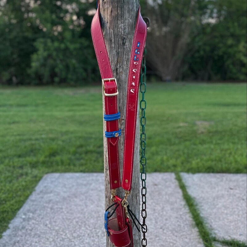 Leather Radio Strap Etsy