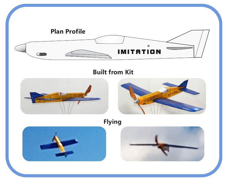 Rubber band powered plane kits - Etsy 日本