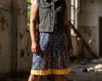 Pantalones cortos cargo anchos y holgados multicolores de Asoke