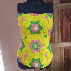 Floral bustier