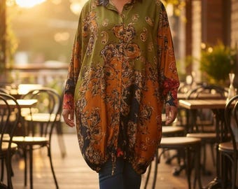 warm autumn colored nigerian dress