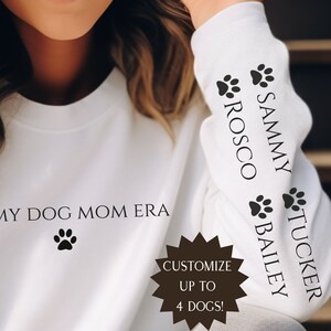 Personalized Pet Sweatshirt Gifts For Pet Owners Gift For Dog Lovers Custom Dog Owner Gifts Personalized Dog Crewneck For Dog Mom Gifts