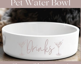 Ceramic Dog Water Bowl Funny Dog Gifts Funny Pet Gift Large Pet