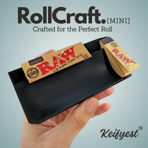 Bandeja para liar portátil RollCraft Mini de Keifyest: diseño moderno con soporte universal para papel y puntas